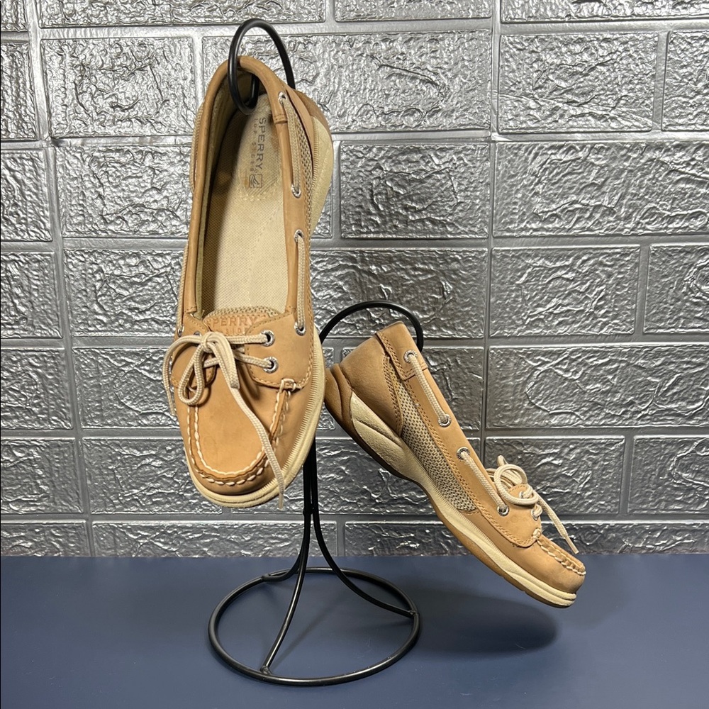 Sperry Women's Tan Moccasins Boat Shoes